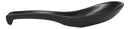 Pack of 6 Kokuyo Black Ceramic Asian Soup Spoons With Latch Hook Ends 5.75"L