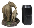 Safari Savanna Marching Troop Elephant Father and Calf in Jungle Figurine 8.75"L