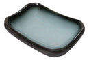 Set Of 6 Seikai Blue Sky & Black Rectangle Porcelain Condiment Sauce Dishes 2oz
