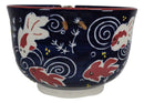 Feng Shui Zen Garden Pond Water Ripples Goldfish Ramen Soup Bowl With Chopsticks