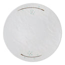 Set Of 6 Modern Yukino Hana Snowflakes Melamine Large Round Dinner Plates 11"D
