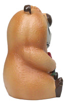 Furrybones Adorable Capybara With Watermelon Skeleton Figurine Furry Bones