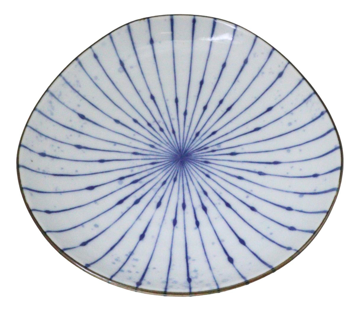Pack Of 6 Fubuki Tokusa Made In Japan Round Flair Appetizer Shallow Bowls Plates
