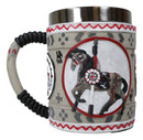 The Trail Of Painted Ponies Western Grey Ghost Tribal Indian Horse Tankard Mug