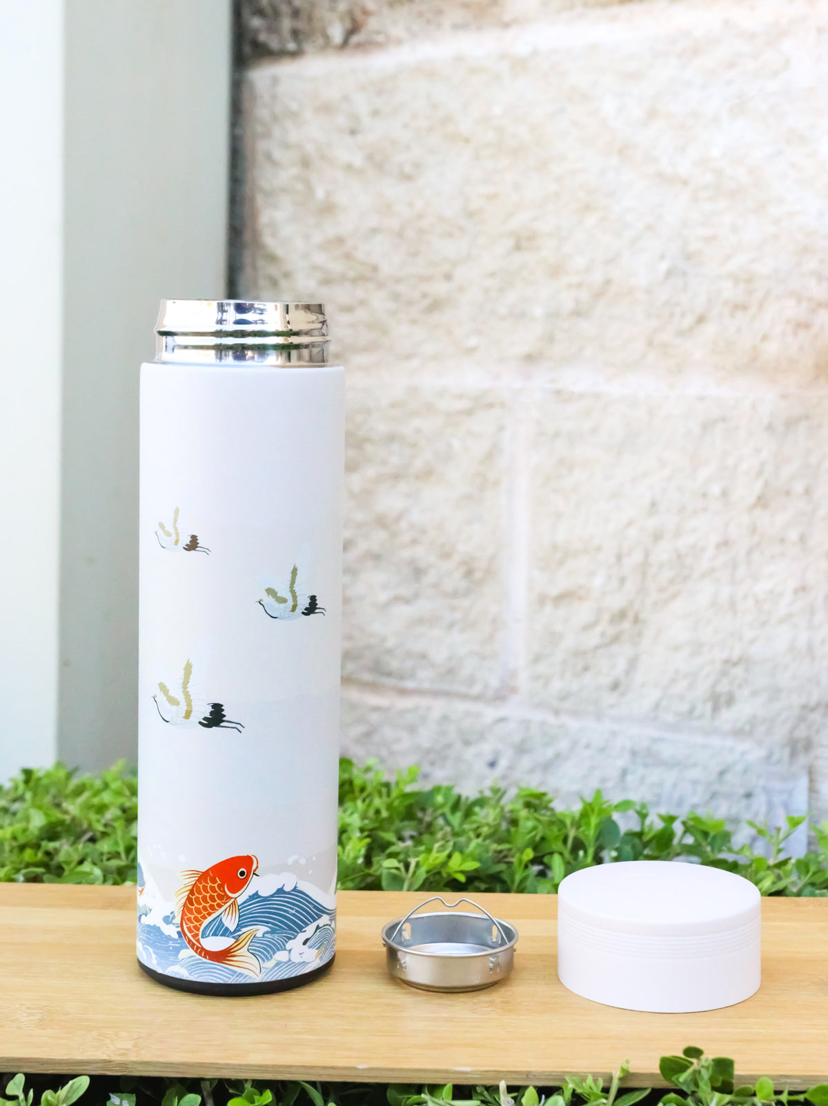 Scenery Of Japan 17oz Vacuum Insulated Stainless Steel Thermos Bottle W/ Infuser