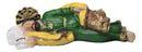 God's Revelations Sleeping Saint Joseph Catholic Devotion Decor Figurine 8"L - Ebros Gift