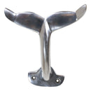 Nickel Plated Aluminum Nautical Baleen Blue Whale Tail Wall Coat Hook Hanger