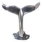 Nickel Plated Aluminum Nautical Baleen Blue Whale Tail Wall Coat Hook Hanger