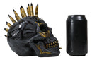 Black And Gold Bullet Shell Casings Punk Mohawk Tribal Tattoo Skull Figurine