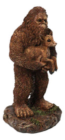 Sasquatch Bigfoot Holding Baby Deer Woodland Cryptid Forest Figurine