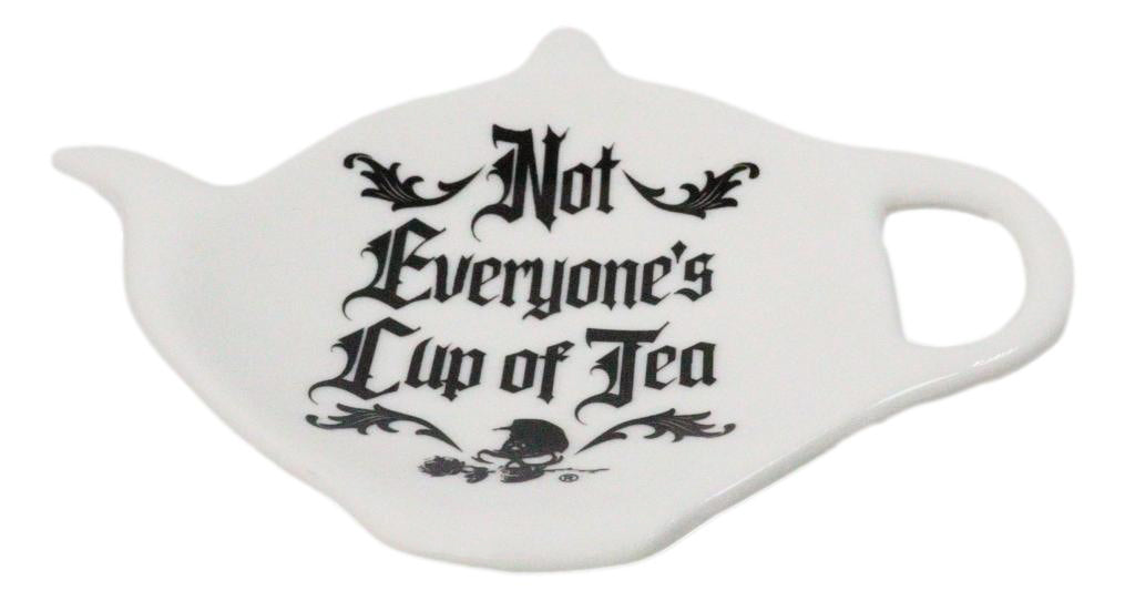 Pack Of 2 Wicca Not Everyone's Cup Of Tea Ceramic Tea Spoon Or Bag Holder Plates