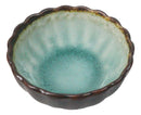 Pack Of 6 Crackle Green Midori Kannyu Small Round Appetizer Sauce Kozara Dishes