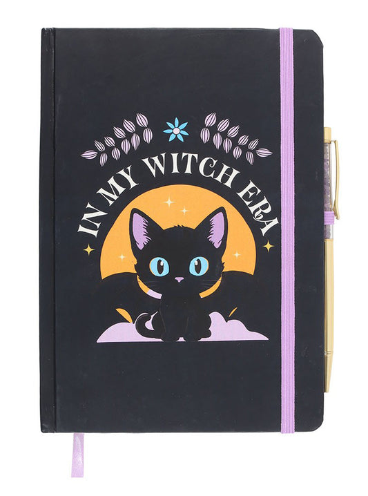 In My Witch Era Black Cat Mystical Spell Notebook Journal Lined Page A5 200 Pgs