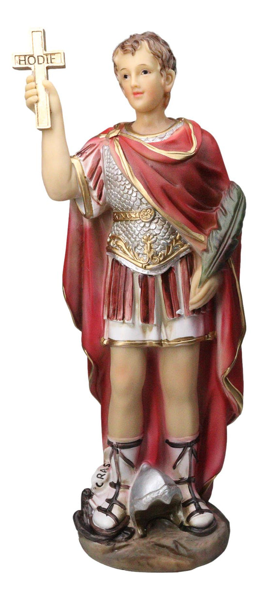 Catholic Devotion Saint Expedite Roman Centurion Christian Martyr Altar Figurine - Ebros Gift