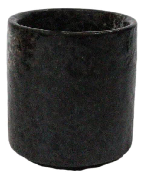Hakumu Black Ochoko Ceramic Sake Cups 1.5 Oz, Set of 6, Japanese Style Drinkware