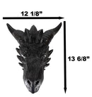 Medieval Fantasy Large Slytherin Basilisk Dragon Malfoy Wall Decor Plaque 13.75"H