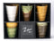Abstract Art Tenmoku Glazed Ceramic 10oz Coffee Tea Cup Set of 5 Made In Japan