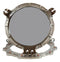 Polished Aluminum Nautical Marine Round Ship Porthole Folding Wall Mirror 14.5"D