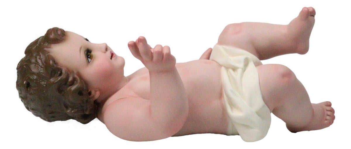 Nativity Christmas Realistic Infant Baby Jesus With Moving Hands Statue 12" L