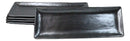 Pack Of 5 Black Tetsu Kesho Ceramic Collection Rectangular Serving Platter 14" L