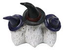 See Hear Speak No Evil Wise Mother Owl and Chicks With Witch Hats Figurine