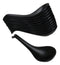 Contemporary Black Melamine Asian Soup Spoons With Ladle Hook Pack Of 12 Set