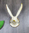 Pack Of 2 Antique White Pewter Cottage Bunny Rabbit Wall Coat Hat Leash Hooks
