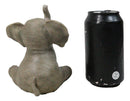Wildlife African Savanna Elephant Young Calf with Trunk Up Figurine 5"