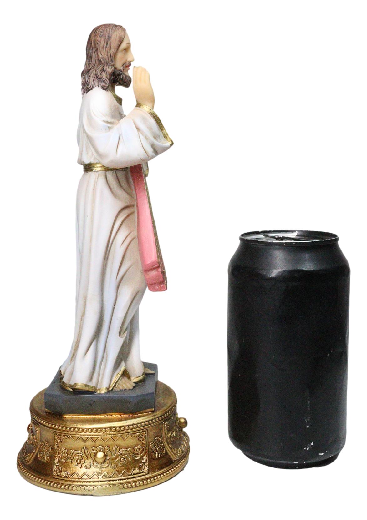 Catholic Christian Divine Mercy of Jesus Christ With Rosary Drawer Box Figurine - Ebros Gift