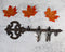Rustic Cast Iron Dragon Claws Dungeon Key Triple Peg Wall Hook Sculpture 12"
