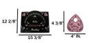 Pink and Black Pretty Deadly Spirit Ouija Talking Board With Planchette Set