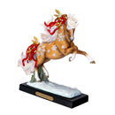 Holiday Gold Rearing Steed Horse Western Decor Figurine By Laurie Prindle