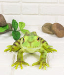 Amphibian Wild Creatures Realistic Green Frog Decorative Figurine
