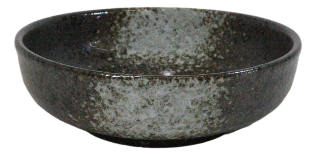 Pack Of 5 Charcoal Grey Tone Hakumu Collection Shallow Bowl Or Deep Plates 10oz