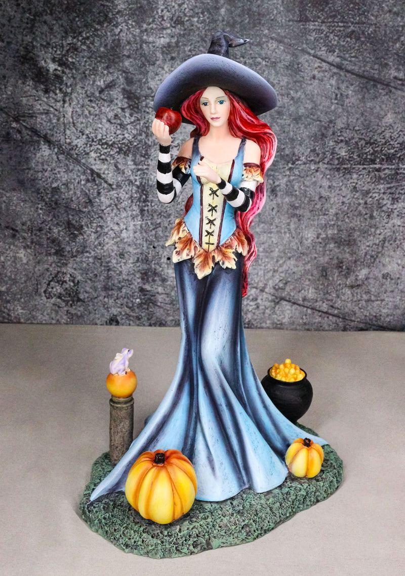 Amy Brown Halloween Pumpkins Ritual Poison Apple Witch Fantasy Magic Figurine