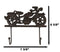 Rustic Cast Iron Retro Motorcycle Chopper Bike Wall Double Hooks Coat Hanger