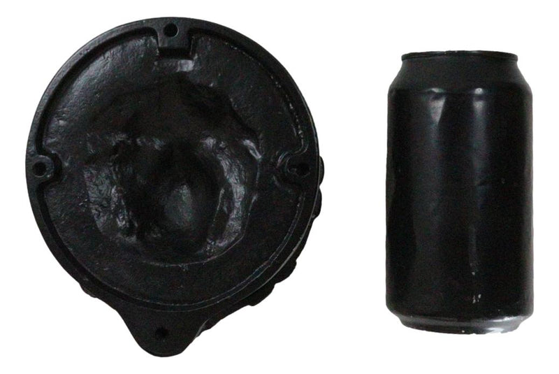 Hand Forged Cast Iron Black Royal Venetian Lion Head Decorative Door Knocker