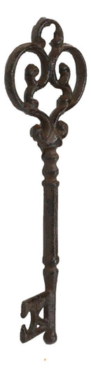 Set of 6 Rustic Vintage Cast Iron Antique Heart Scroll Victorian Keys Wall Decor