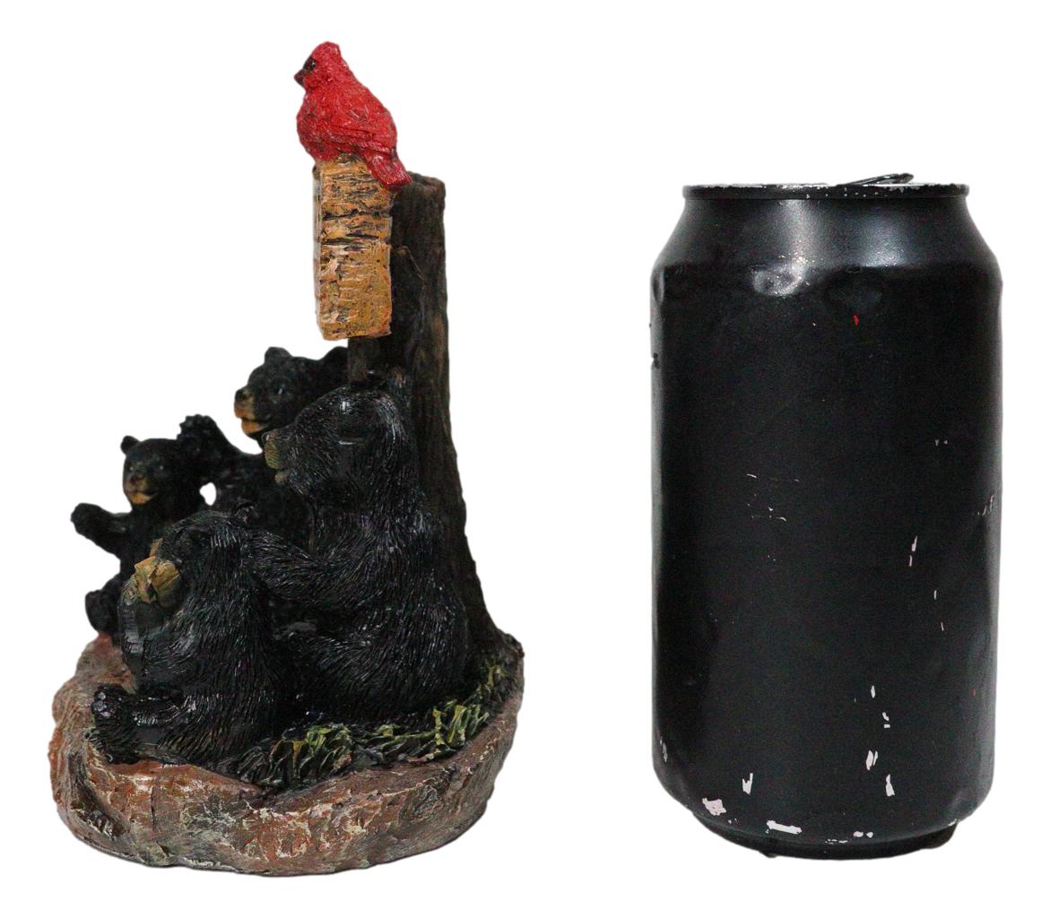 Cabin Companion Black Bear Family Camping Adventure Waits Here Sign Figurine