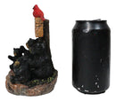 Cabin Companion Black Bear Family Camping Adventure Waits Here Sign Figurine