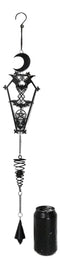 Macabre From The Crypt Vampire Coffin Moon Bats Spiral Wall Hanging Decoration