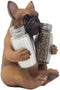 Adorable French Bulldog Hugging Spices Salt Pepper Shaker Holder Figurine by Gifts & Decors