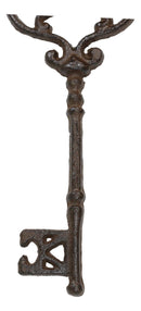 Set of 6 Rustic Vintage Cast Iron Antique Heart Scroll Victorian Keys Wall Decor