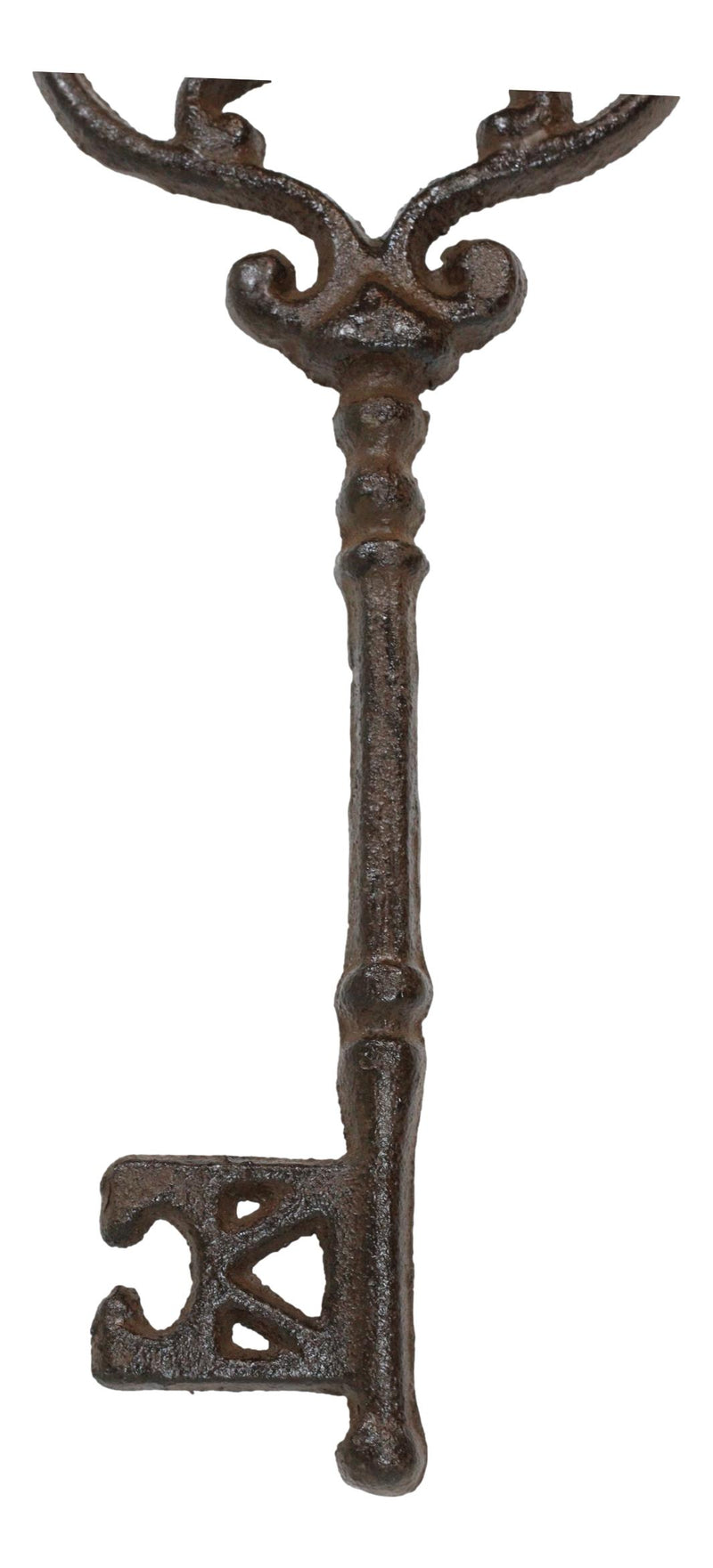 Set of 6 Rustic Vintage Cast Iron Antique Heart Scroll Victorian Keys Wall Decor