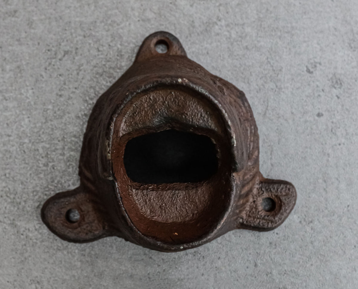 Cast Iron Rustic Bronze Nautical Marine Angler Fish Wall Beer Bottle Cap Opener - Ebros Gift