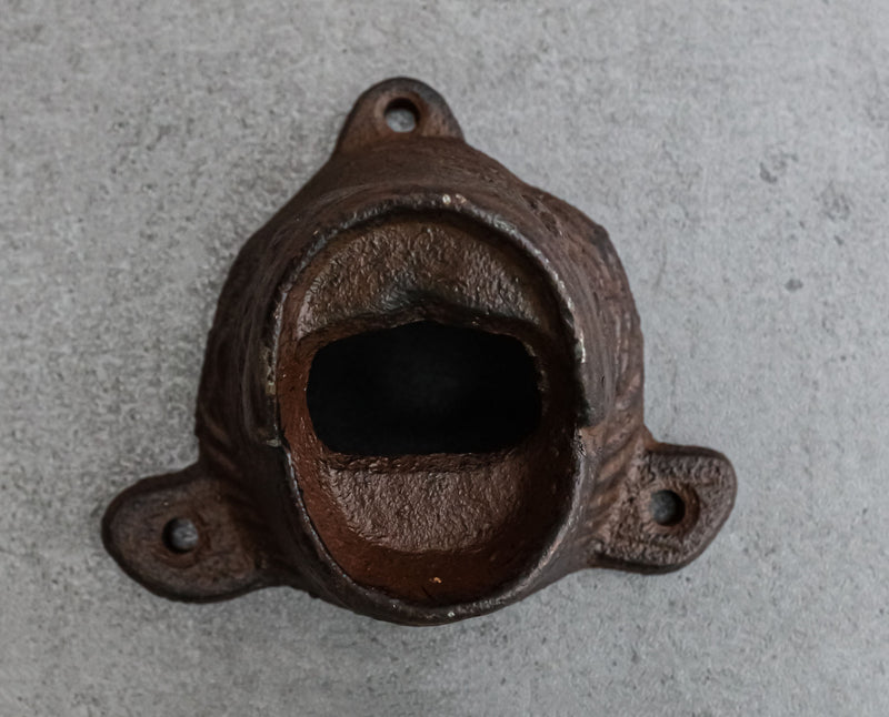 Cast Iron Rustic Bronze Nautical Marine Angler Fish Wall Beer Bottle Cap Opener