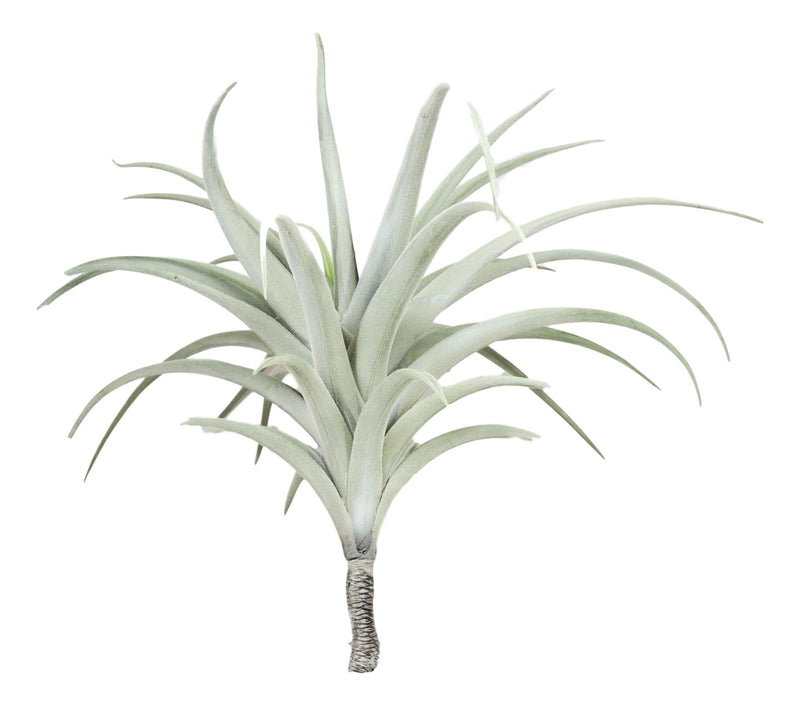 large faux air plant Set Of 4 Realistic Large Artificial Air Plant Succulents Stem Green Bo– Ebros Gift