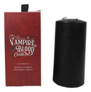 Ritual Spell Vampire Blood Black Unscented Pillar Candle that Bleeds Red 6"H
