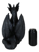 Saurian Servant Gothic Serpentine Dragon Floor Standing Toilet Paper Holder 13"H