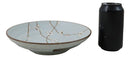 Made In Japan Porcelain Soushun Sakura Green Plum 9"D Deep Plates Bowls Set - Ebros Gift
